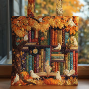 Autumn Library Quilted Tote Bag GFTONL5483