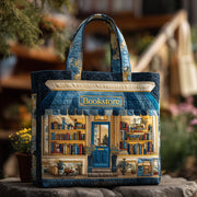 Charming Bookstore Quilted Tote Bag GFTONL5484