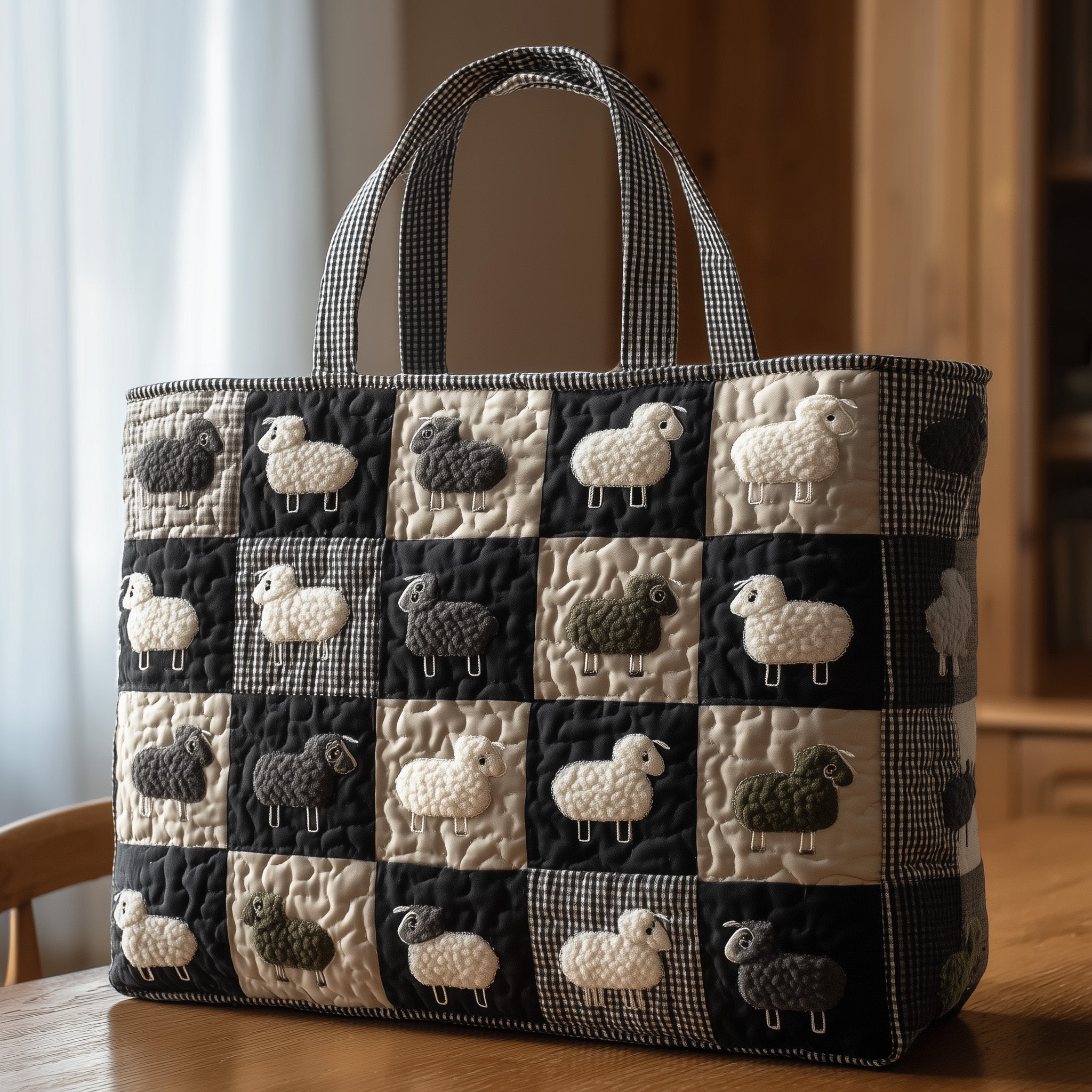 Woolly Sheep Quilted Tote Bag GFTONL5509
