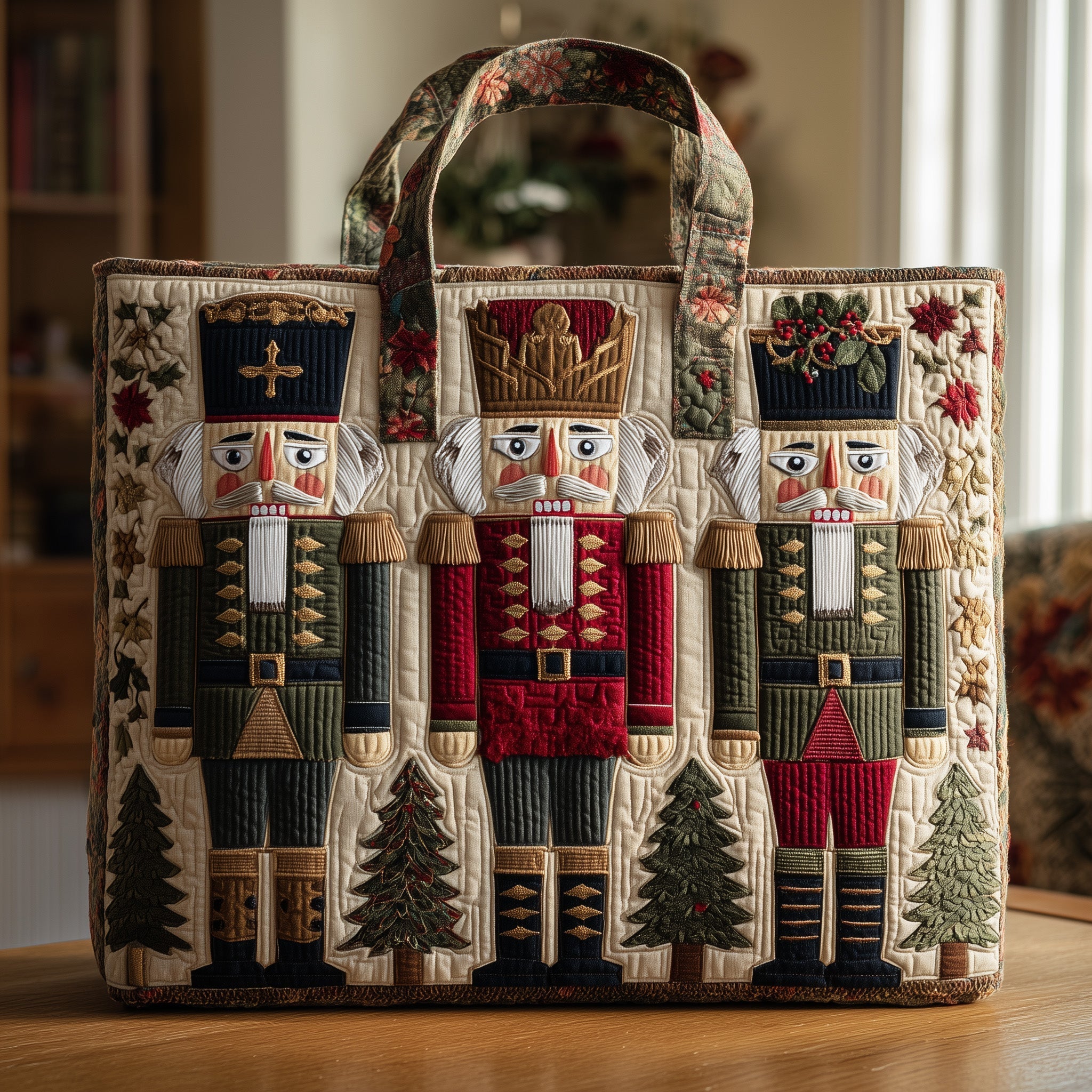 Whimiscal Nutcracker Quilted Tote Bag GFTONL5520