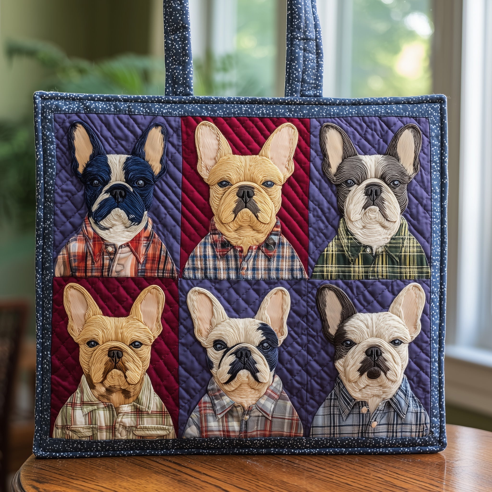French Bulldog Quilted Tote Bag GFTONL5537