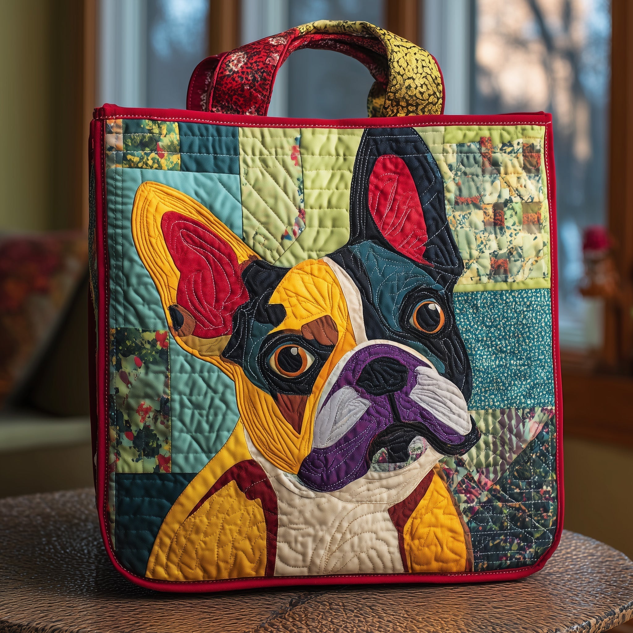French Bulldog Quilted Tote Bag GFTONL5539