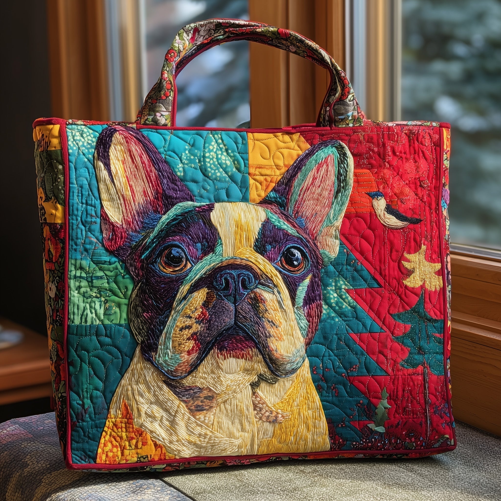French Bulldog Quilted Tote Bag GFTONL5540