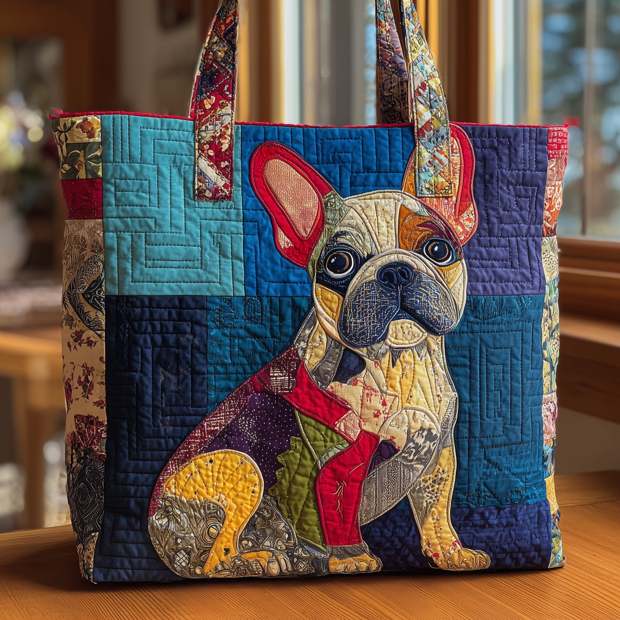 French Bulldog Quilted Tote Bag GFTONL5542