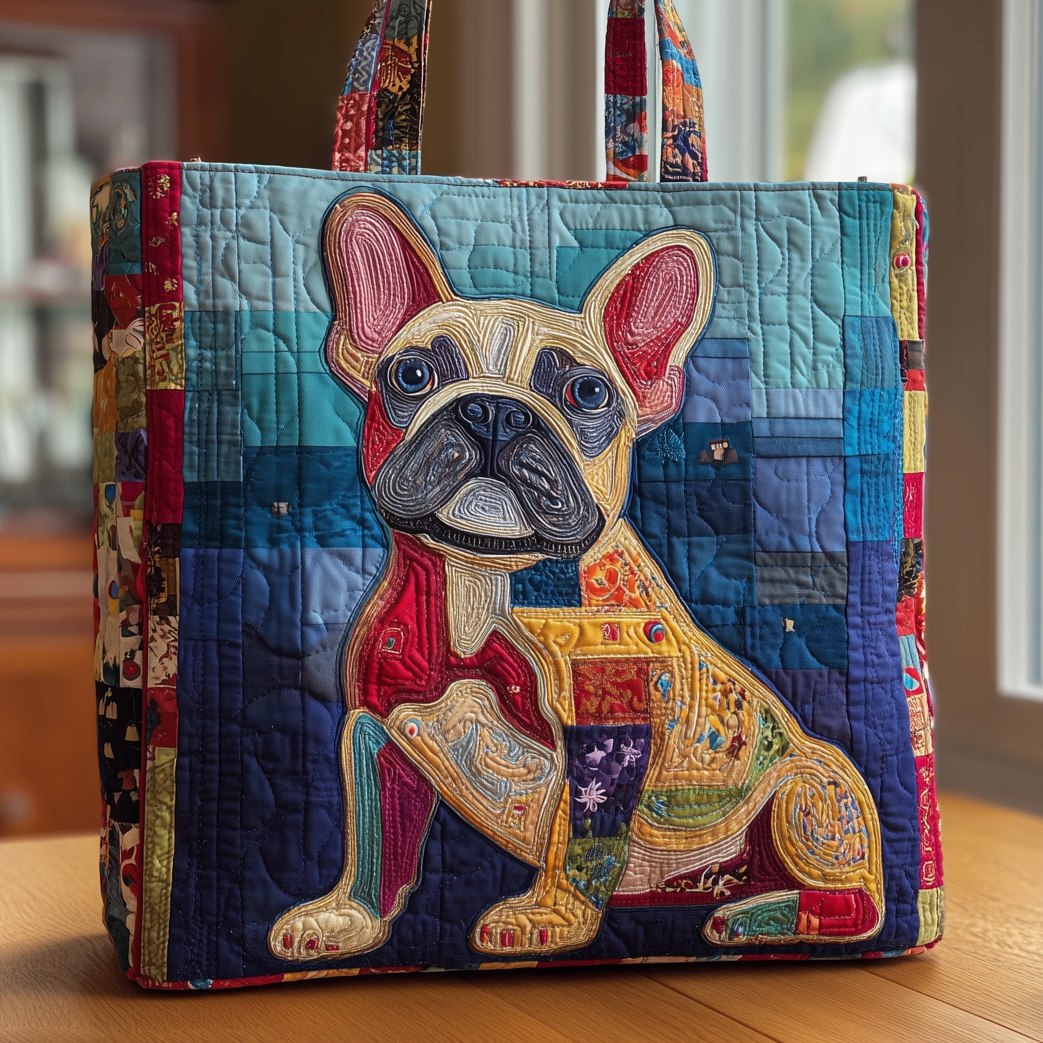French Bulldog Quilted Tote Bag GFTONL5543