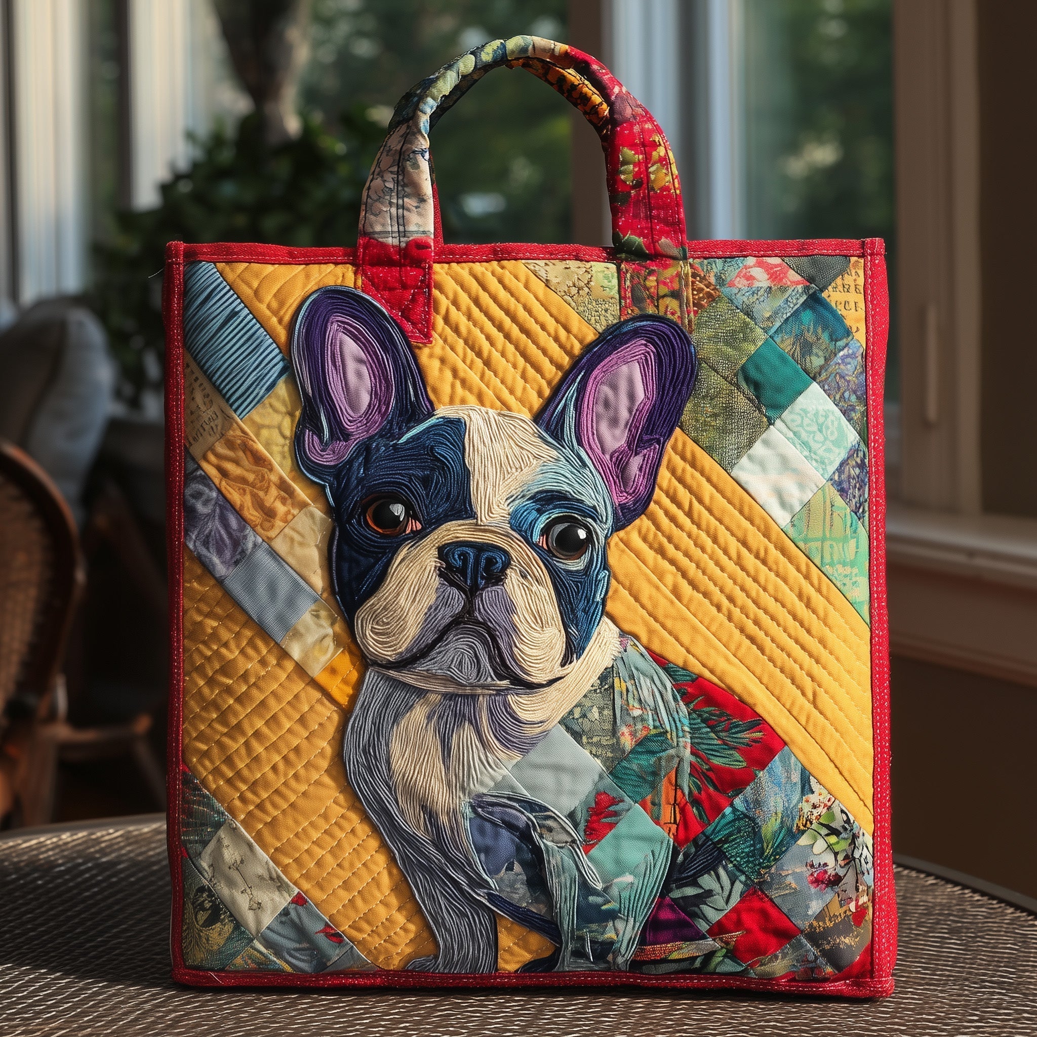 French Bulldog Quilted Tote Bag GFTONL5544