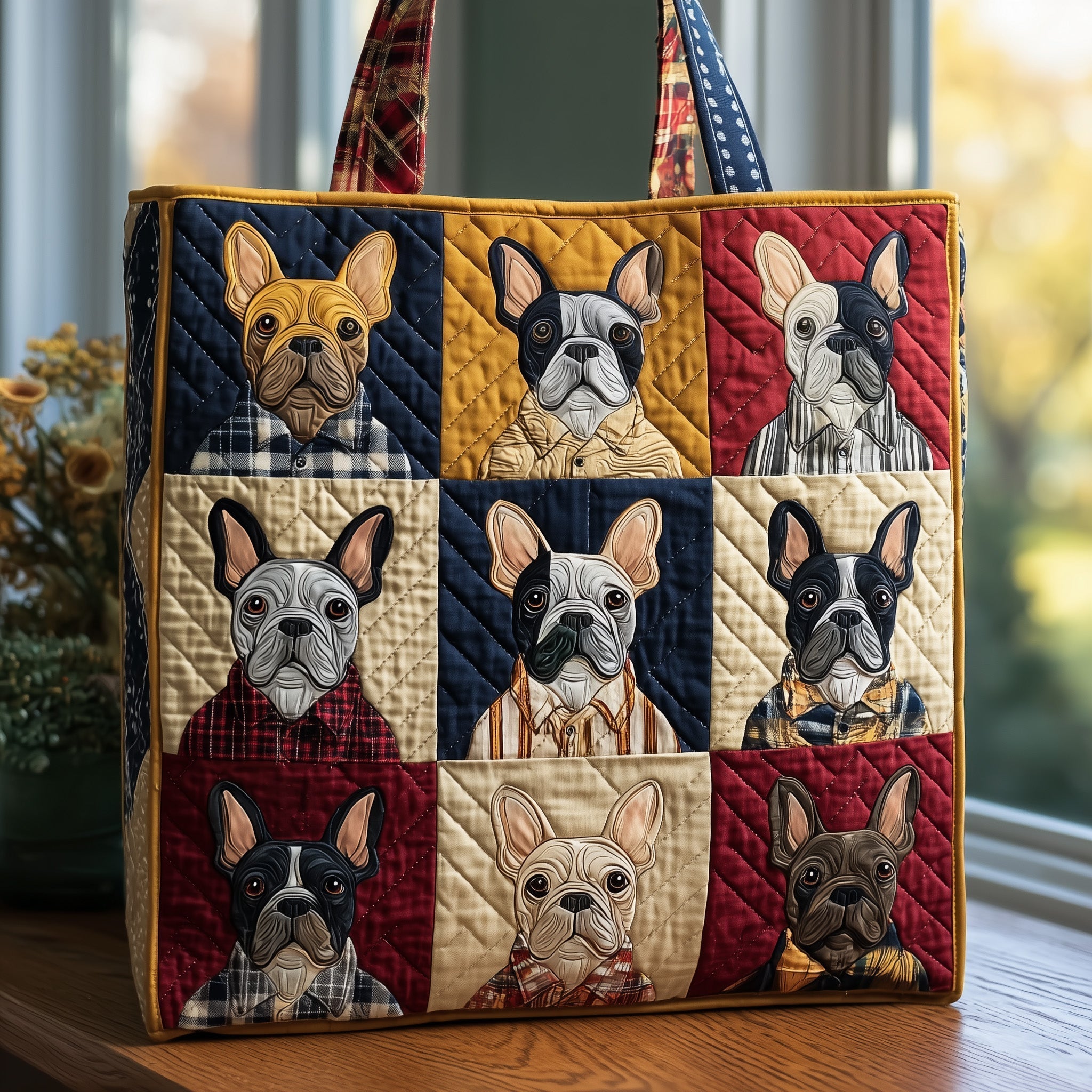 French Bulldog Quilted Tote Bag GFTONL5548