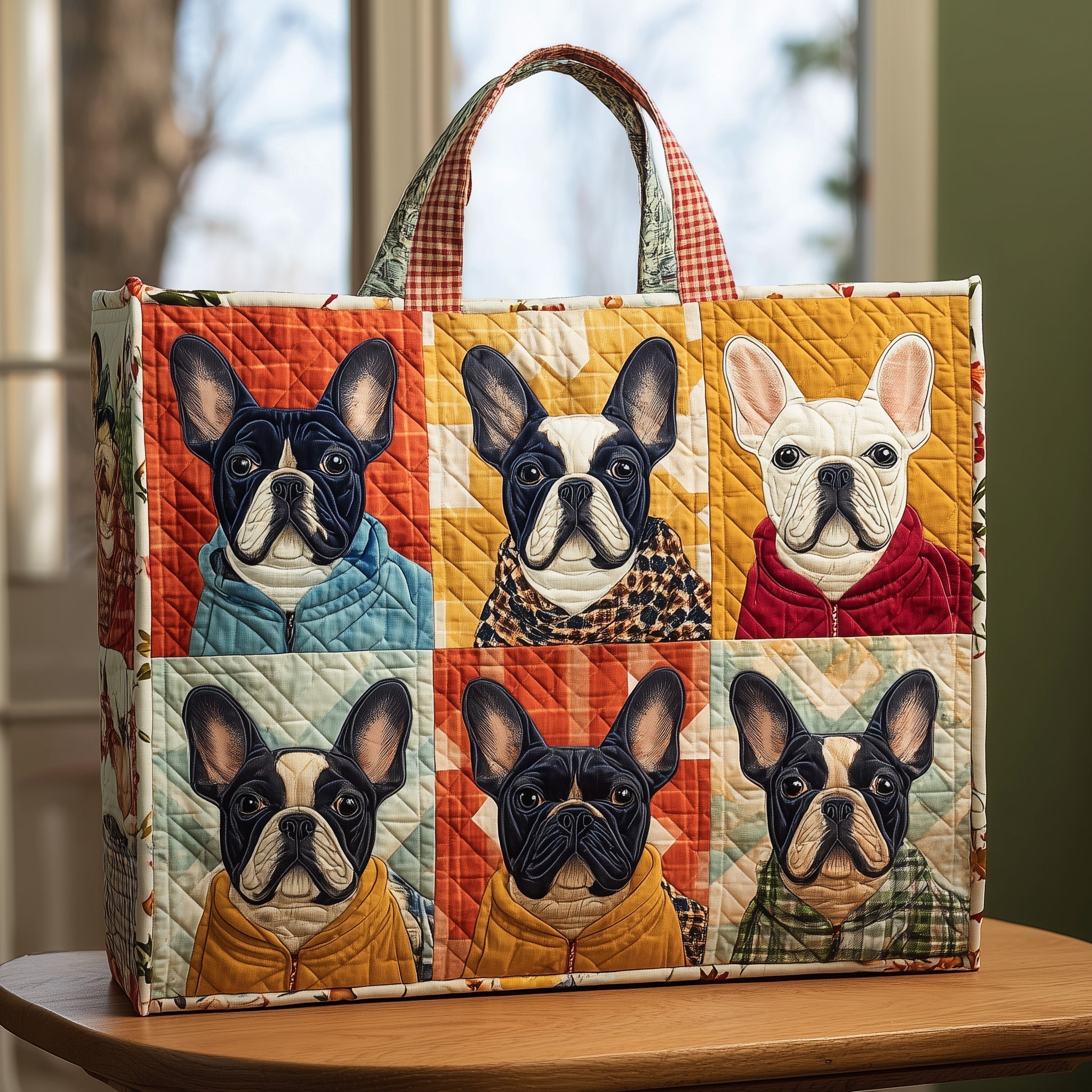 French Bulldog Quilted Tote Bag GFTONL5550