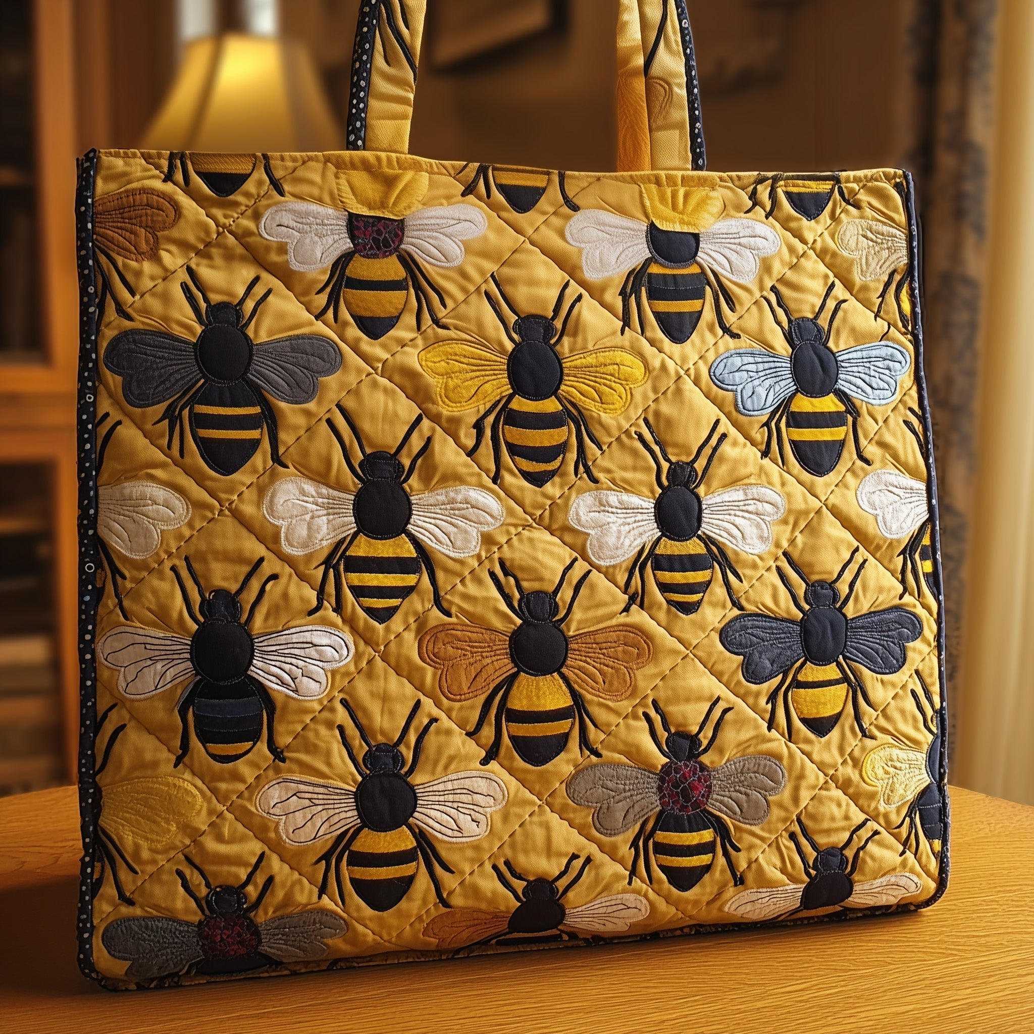 Honey Bee Quilted Tote Bag GFTONL5555
