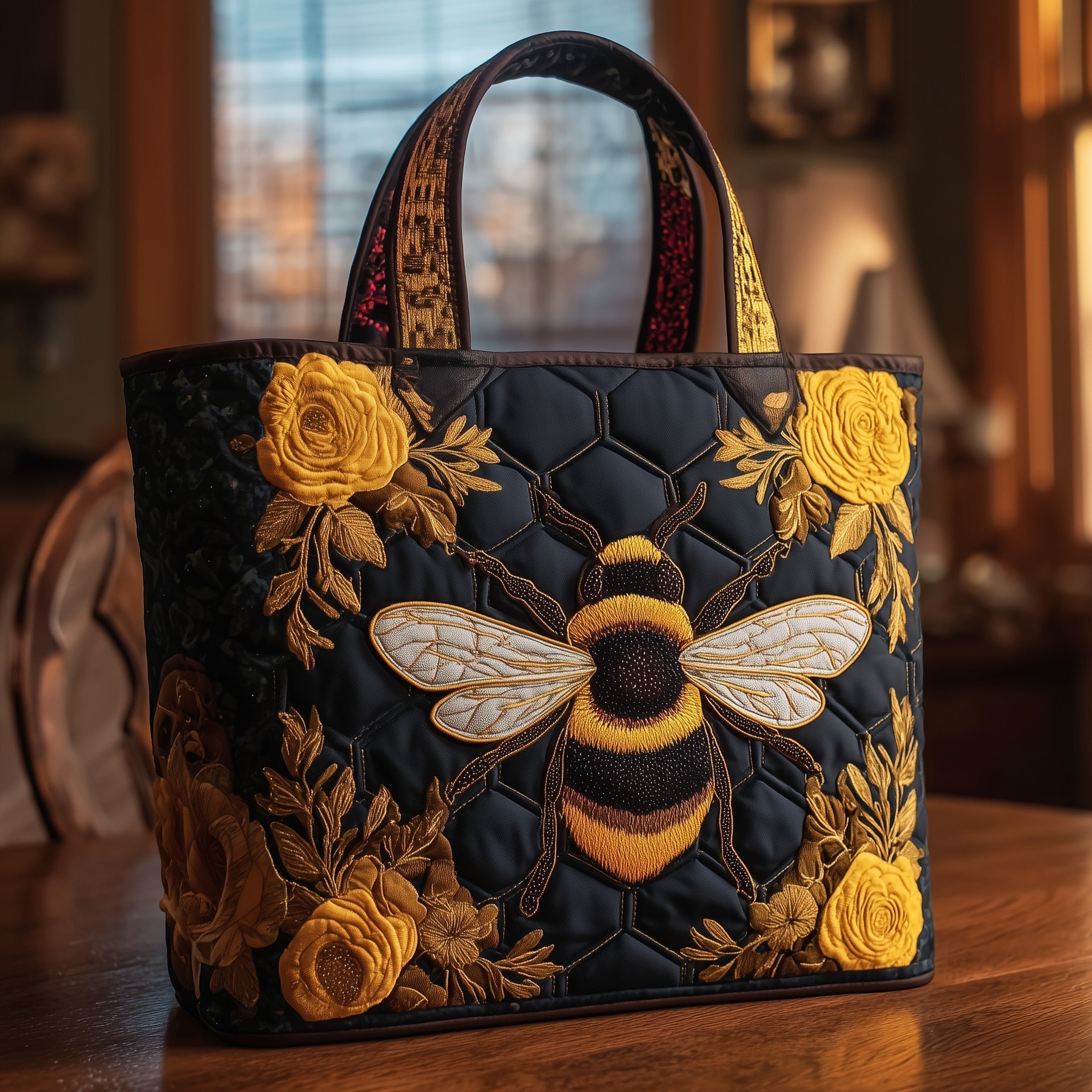 Bumble Bee Quilted Tote Bag GFTONL5558