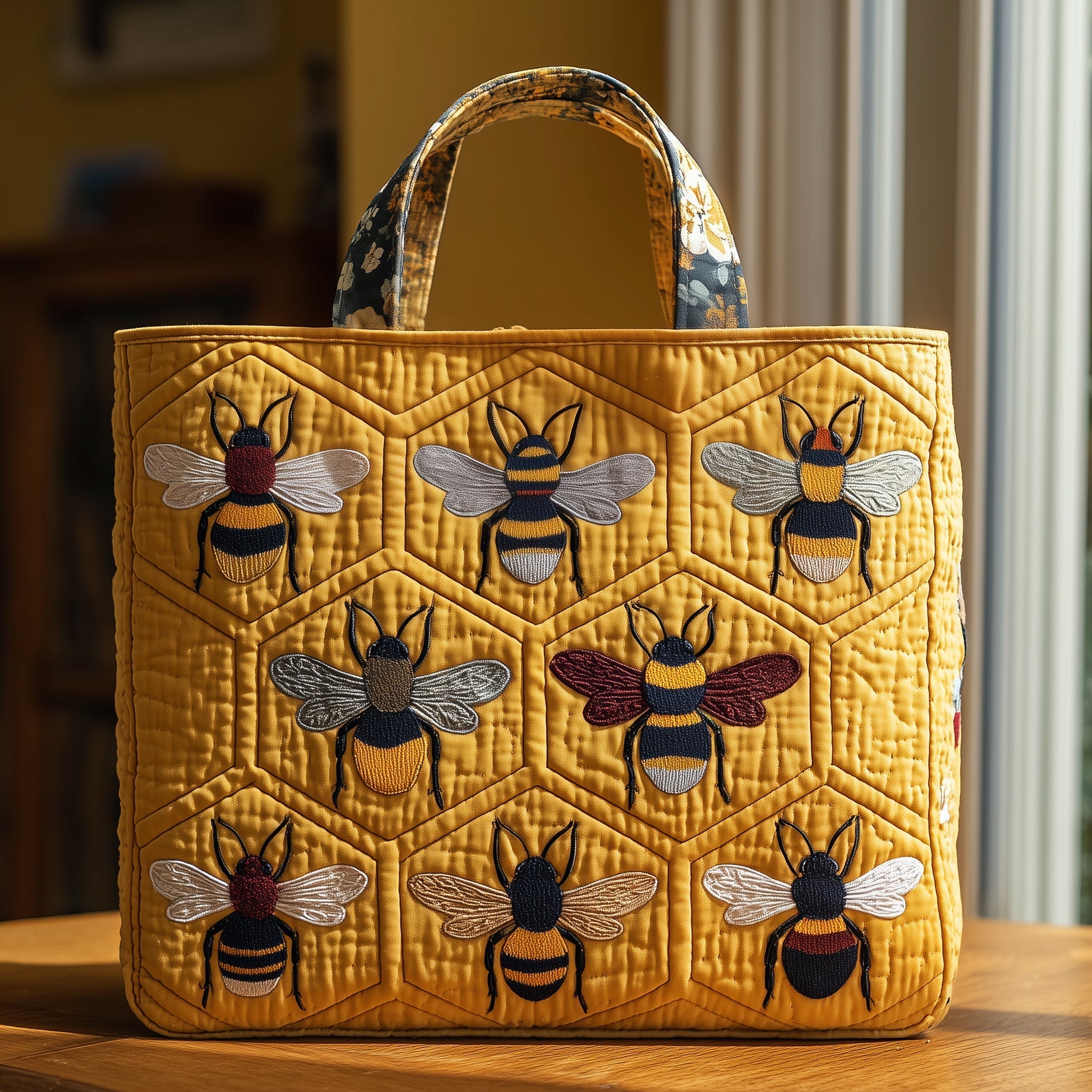 Honeycomb Quilted Tote Bag GFTONL5559