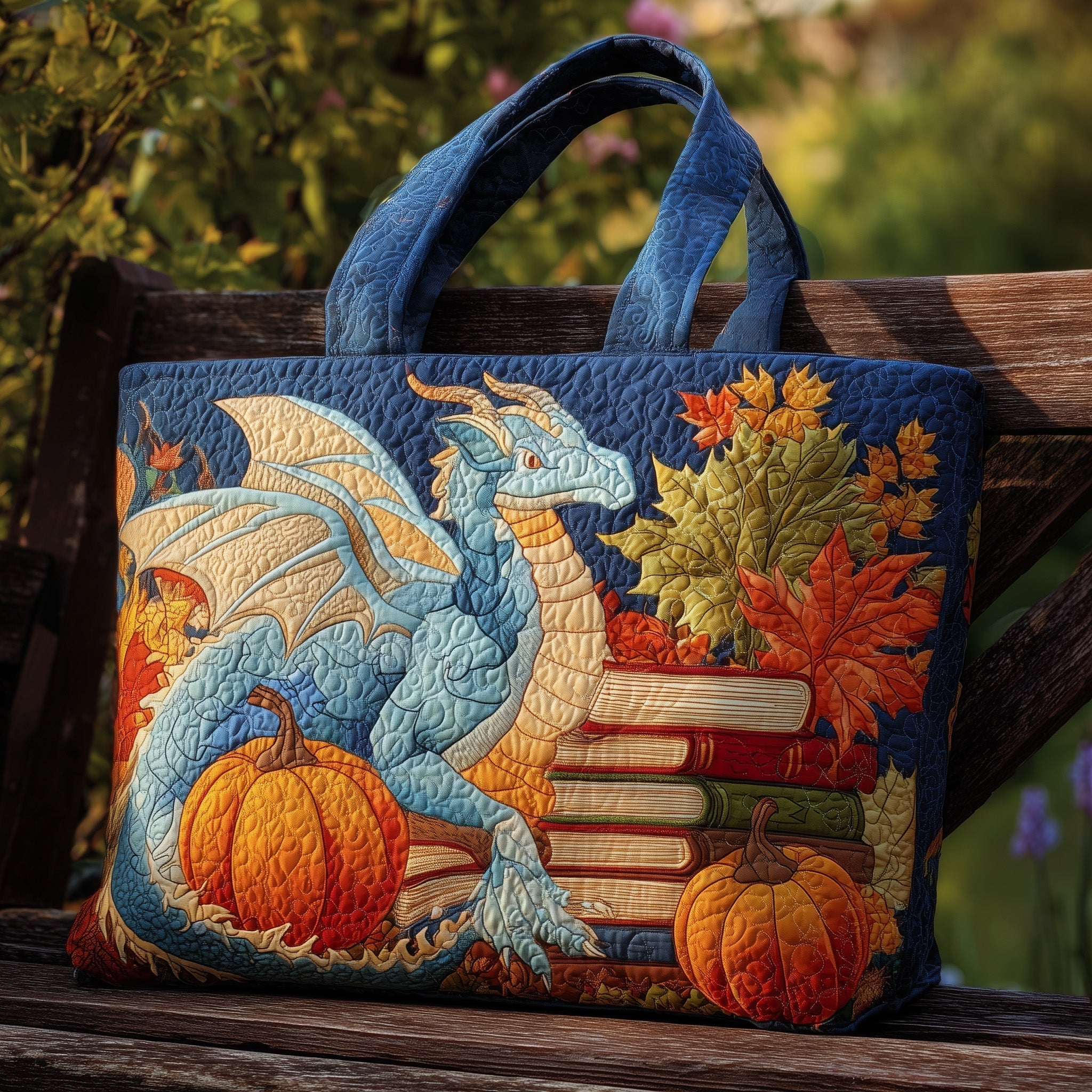 Autumn Dragon Quilted Tote Bag GFTONL5744