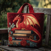 Red Dragon Quilted Tote Bag GFTONL5747