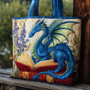 Bookish Dragon Quilted Tote Bag GFTONL5755