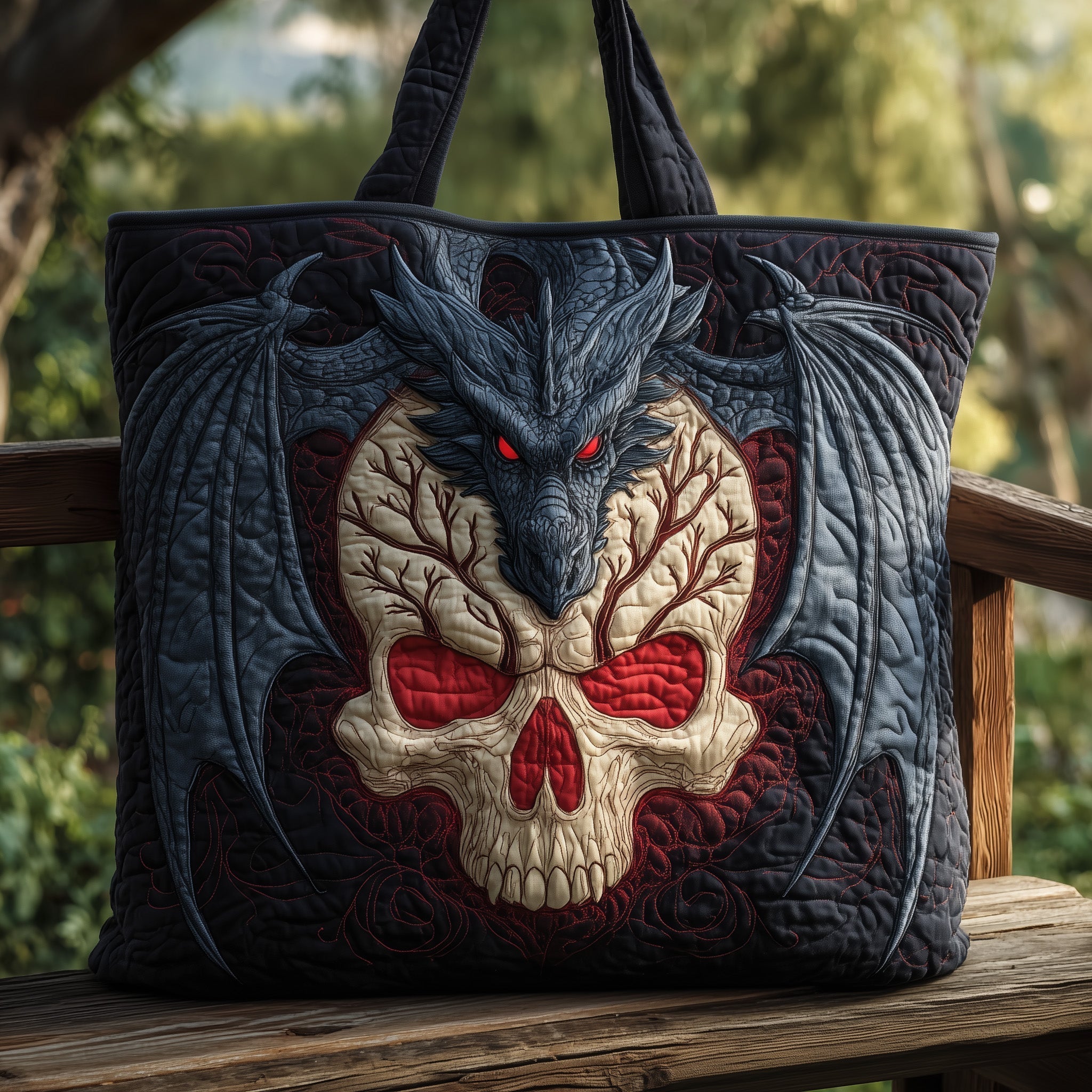 Fearless Dragon Quilted Tote Bag GFTONL5760