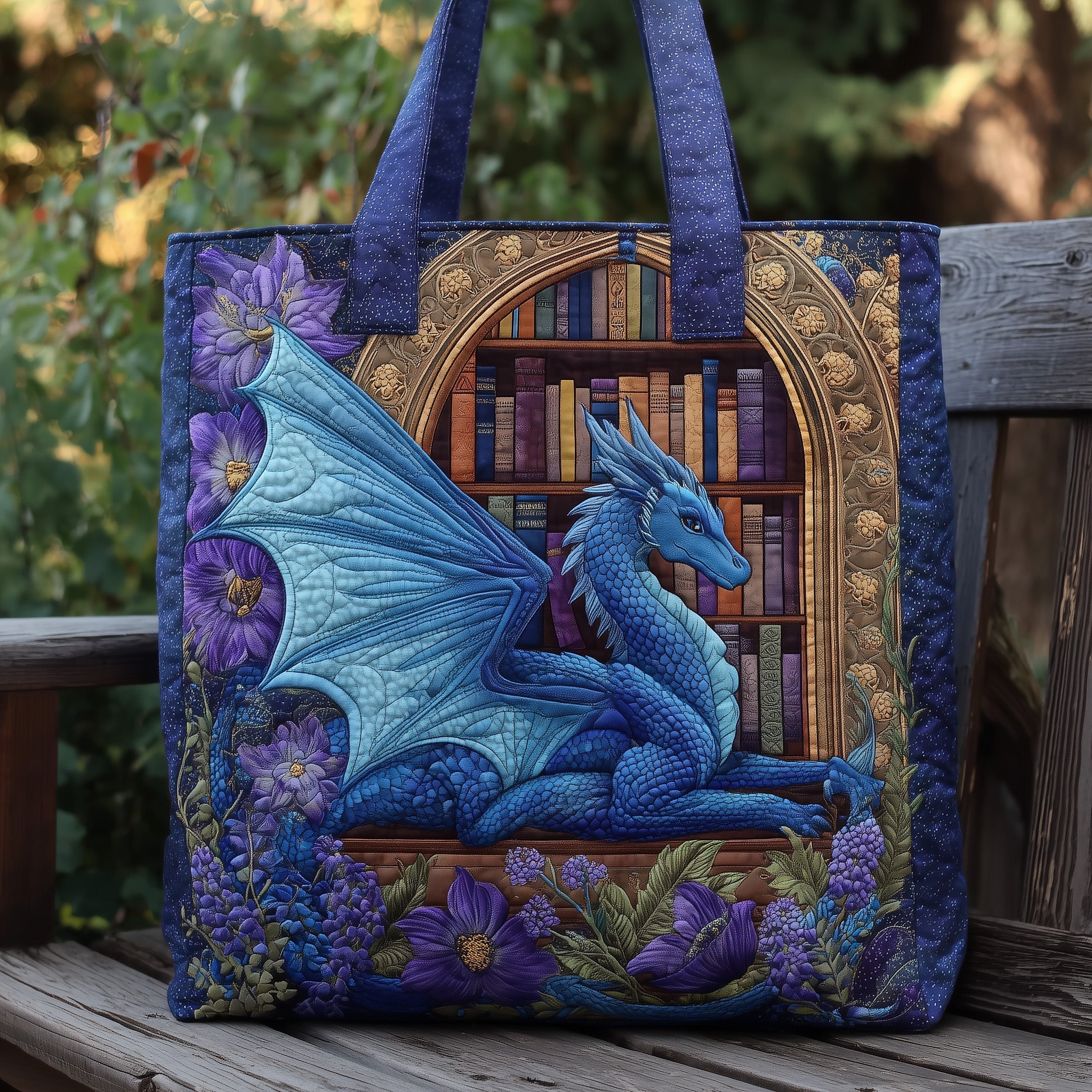 Wisdom Dragon Quilted Tote Bag GFTONL5762