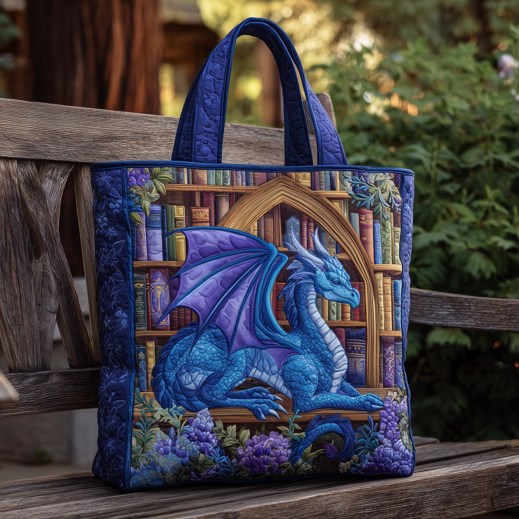 Wisdom Dragon Quilted Tote Bag GFTONL5768