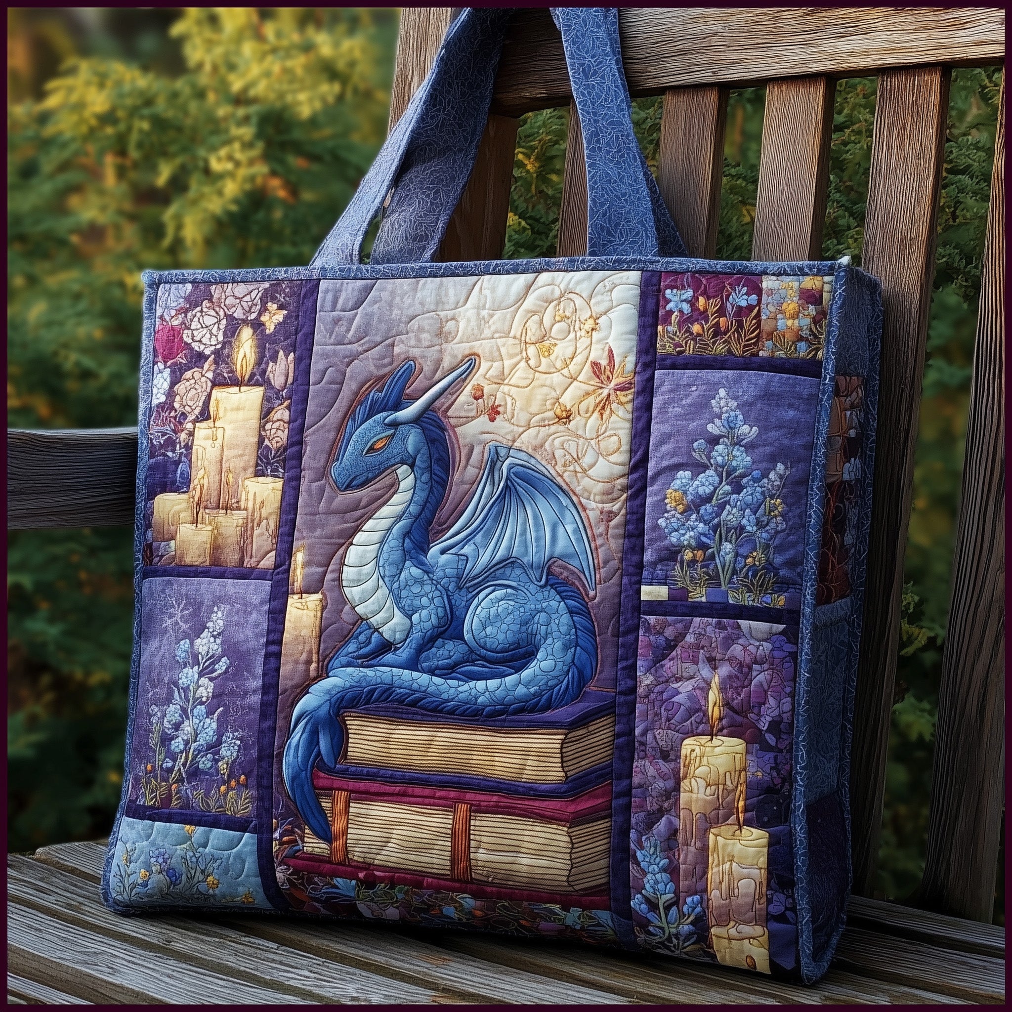 Dragon Quilted Tote Bag GFTONL5787