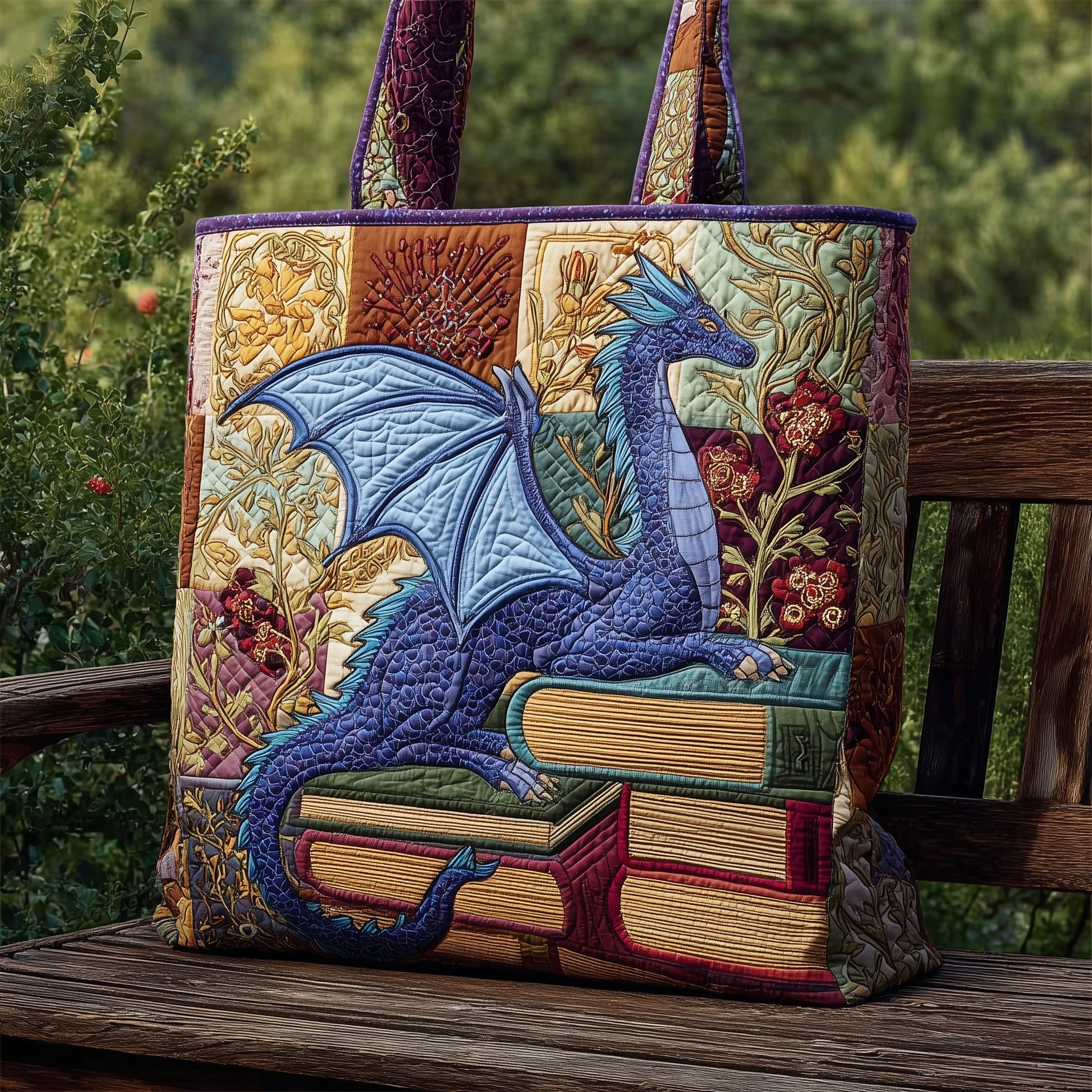 Wisdom Dragon Quilted Tote Bag GFTONL5791