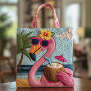 Flamingo Charm Quilted Tote Bag GFTONT1421