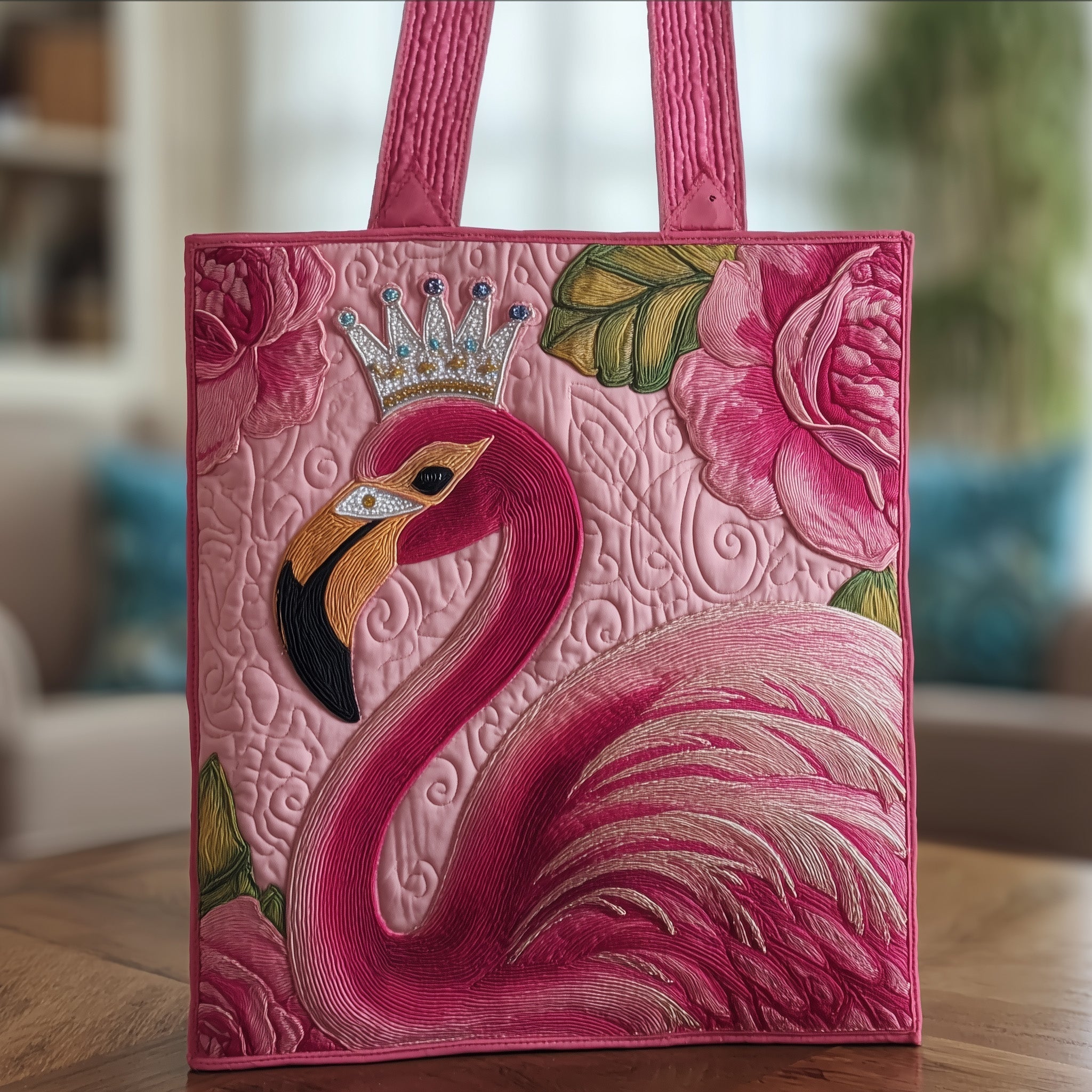 Flamingo Queen Quilted Tote Bag GFTONT1426