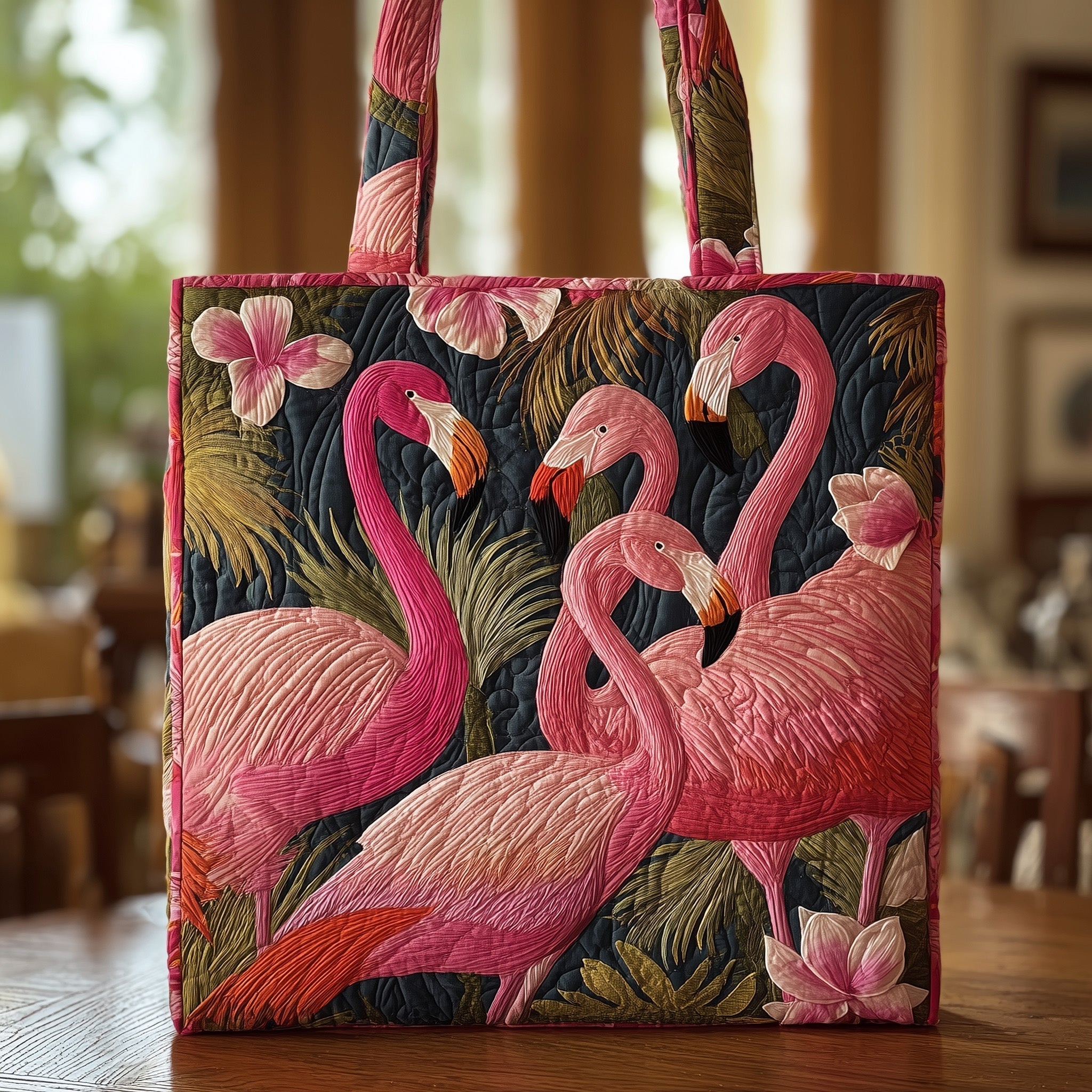 Pink Paradise Quilted Tote Bag GFTONT1429