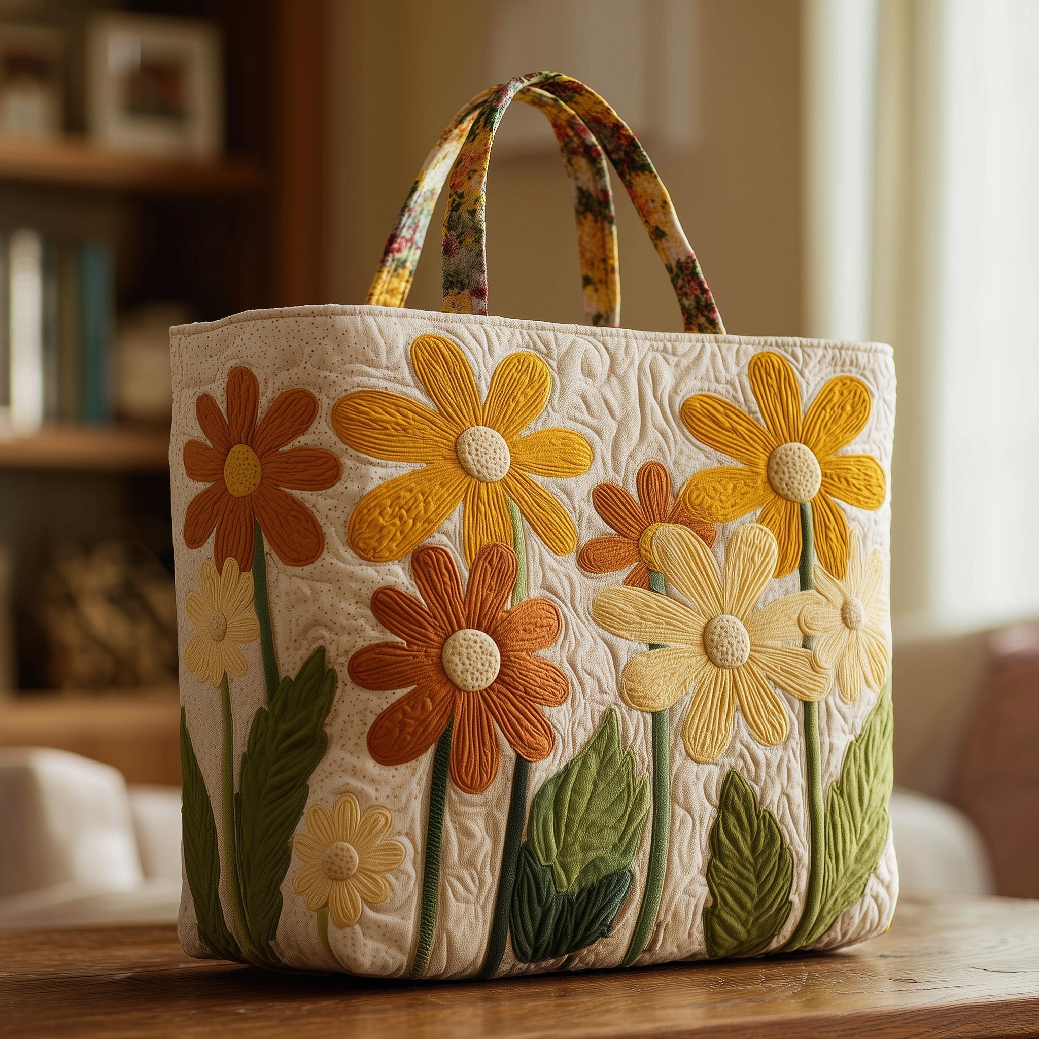 Wild Flower Quilted Tote Bag GFTONT1436