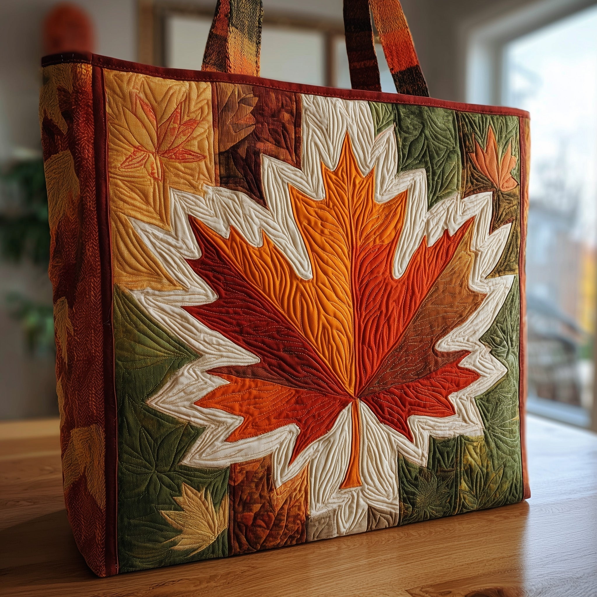 Fall Leaves Quilted Tote Bag GFTONT1776