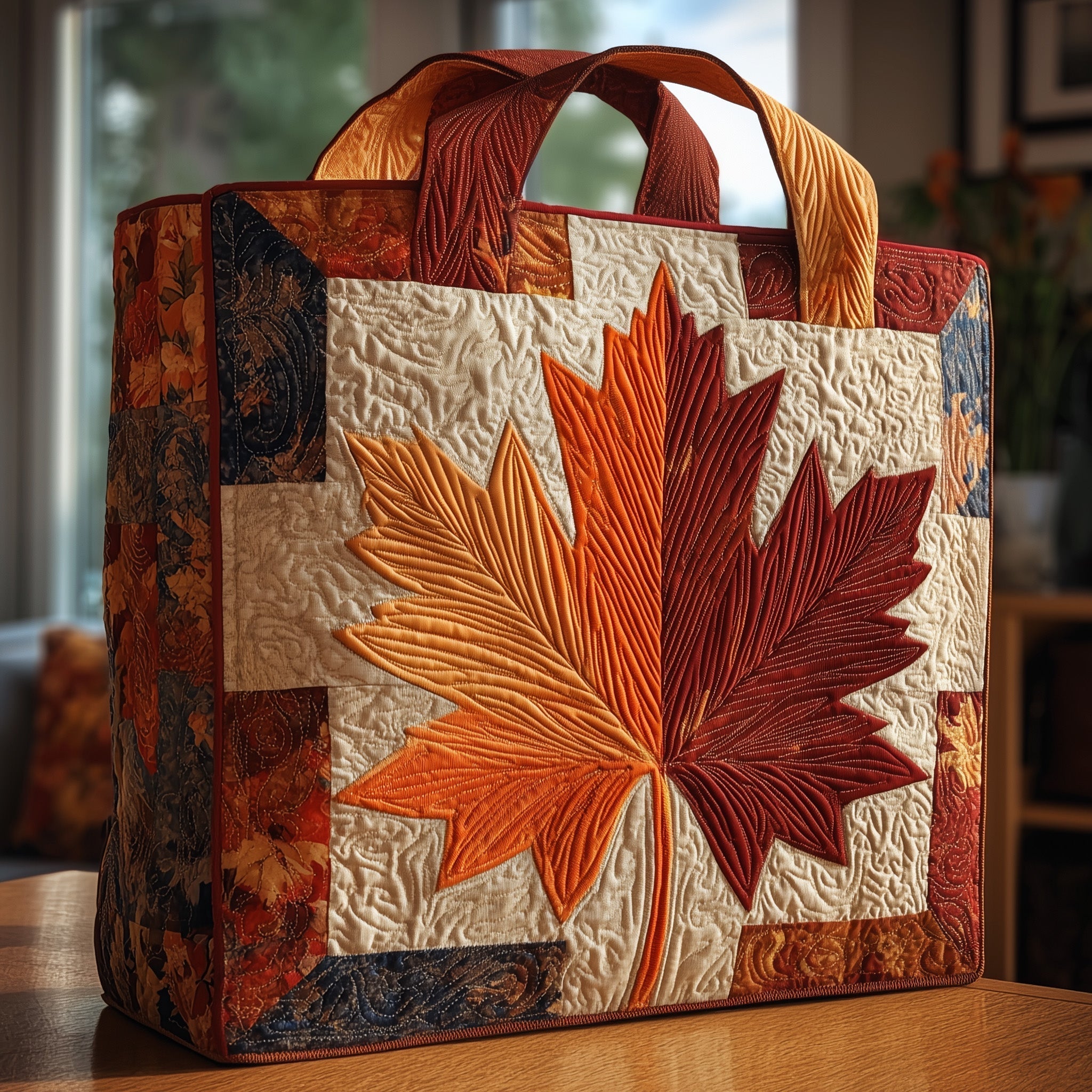 Fall Leaves Quilted Tote Bag GFTONT1777