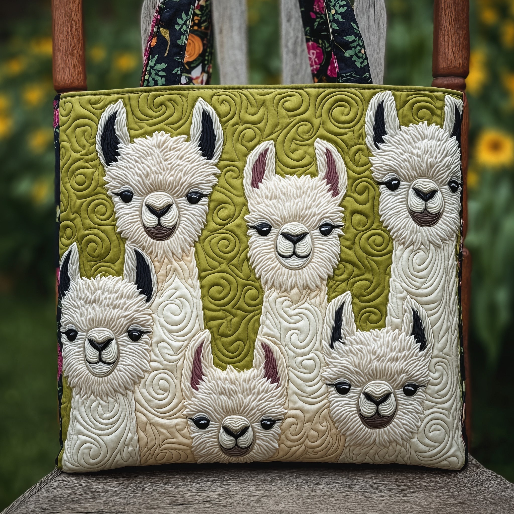 Llamas Quilted Tote Bag GFTONT1797