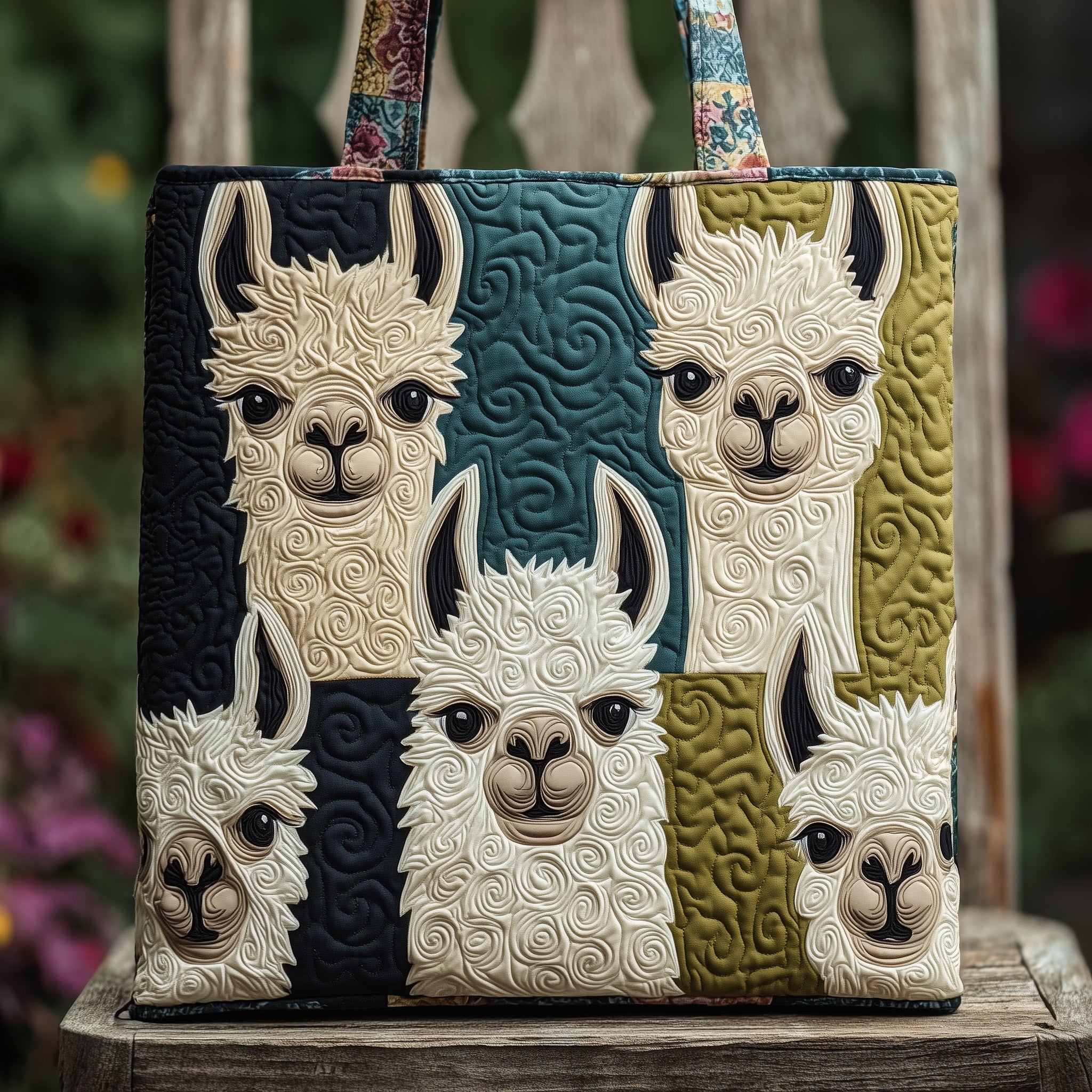 Llamas Quilted Tote Bag GFTONT1798
