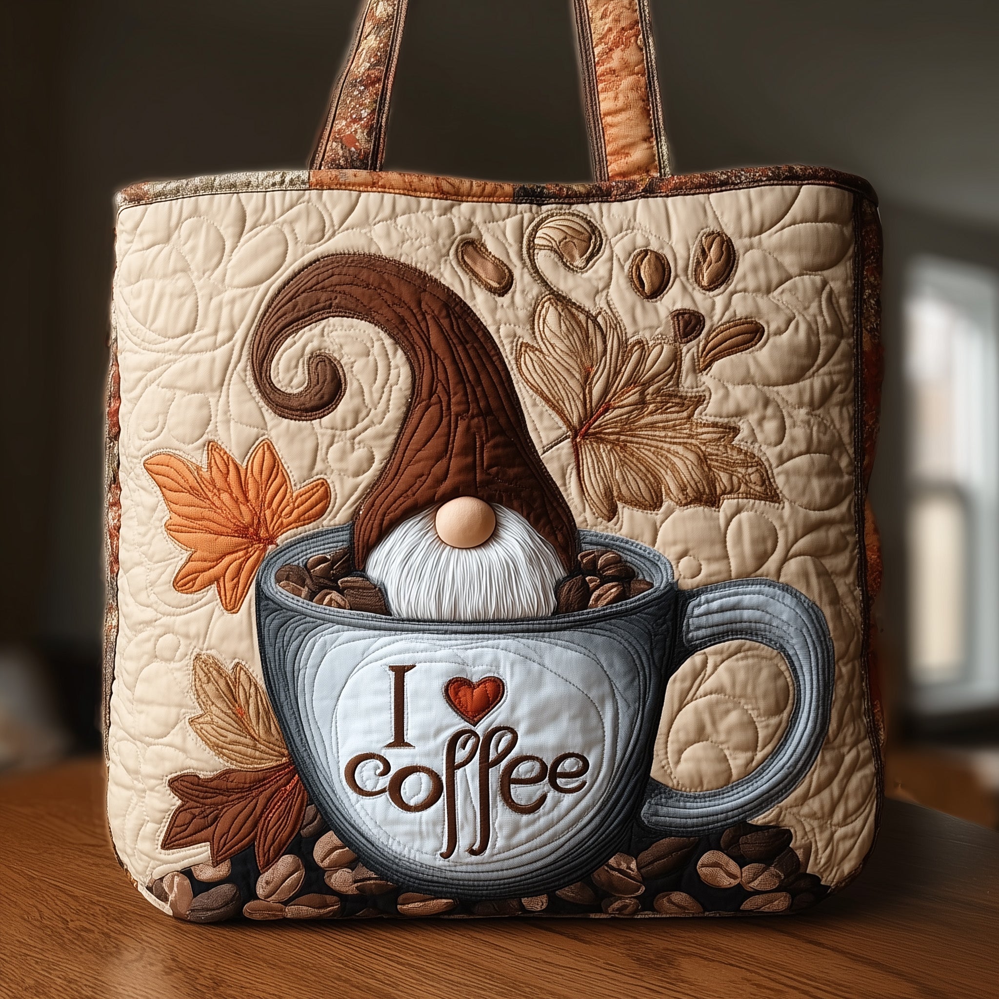Coffee Gnome Quilted Tote Bag GFTONT1907