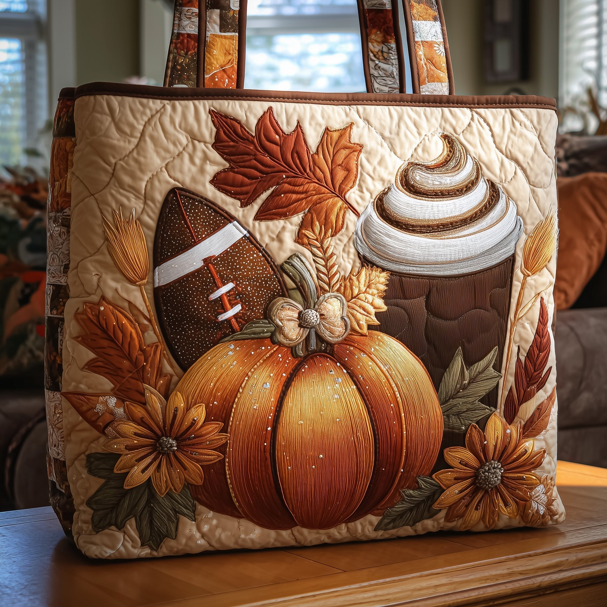 Autumn Lovers Quilted Tote Bag GFTONT1929