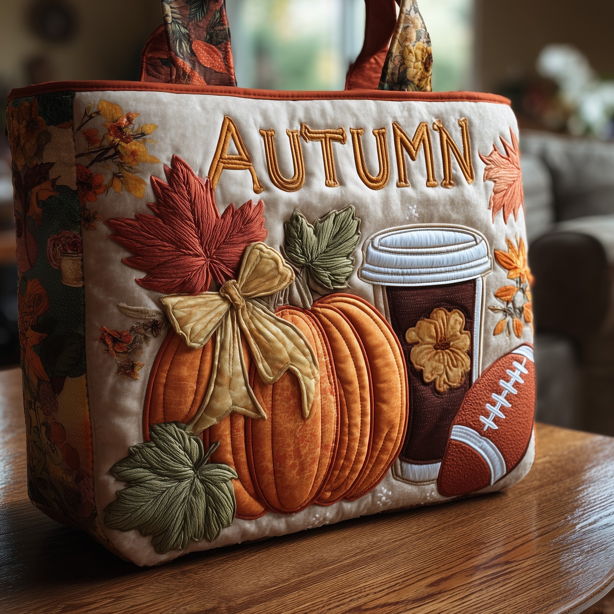 Autumn Joy Quilted Tote Bag GFTONT1932