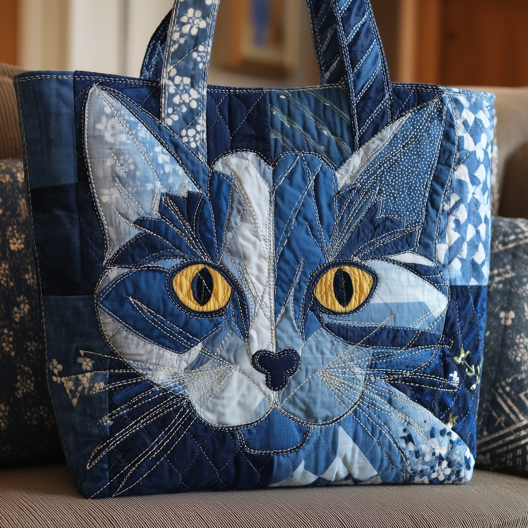 Catitude Quilted Tote Bag GFTONT1991