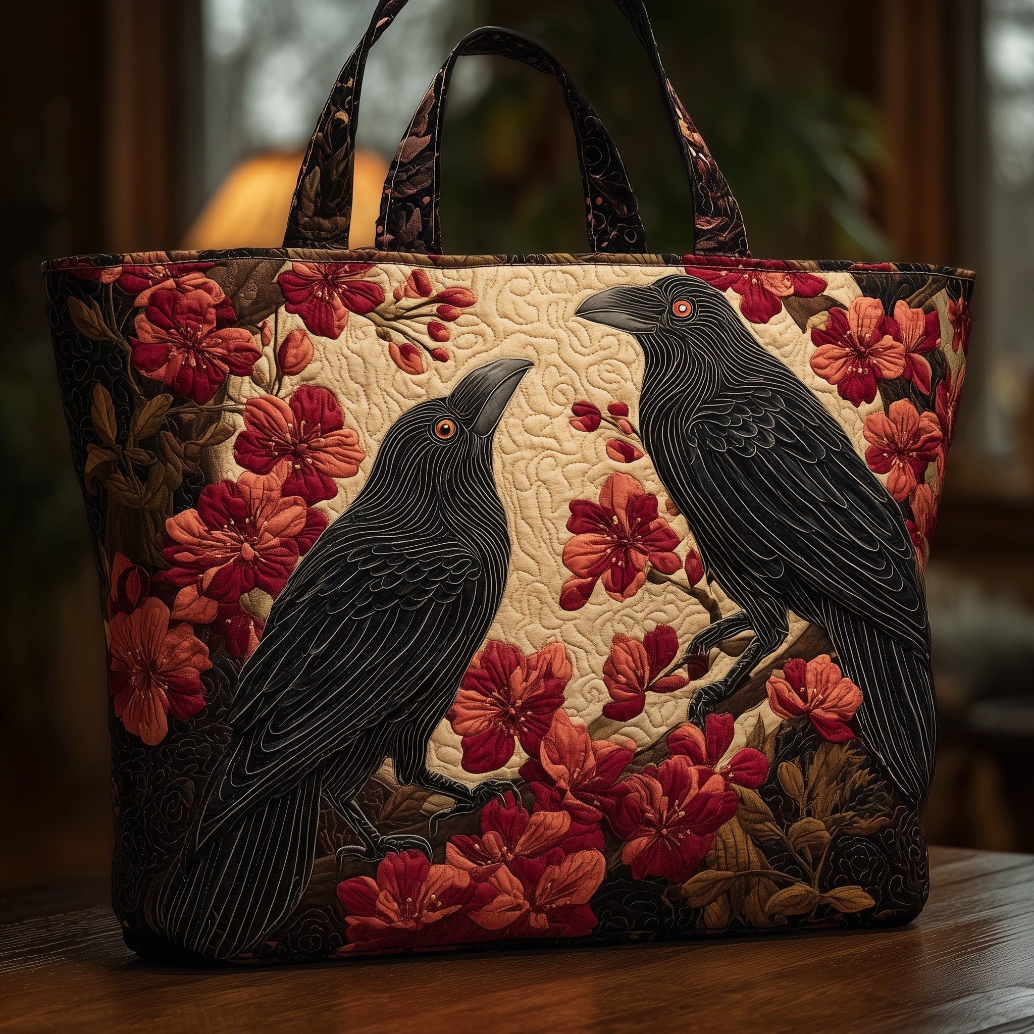 Crow Quilted Tote Bag GFTONT2007
