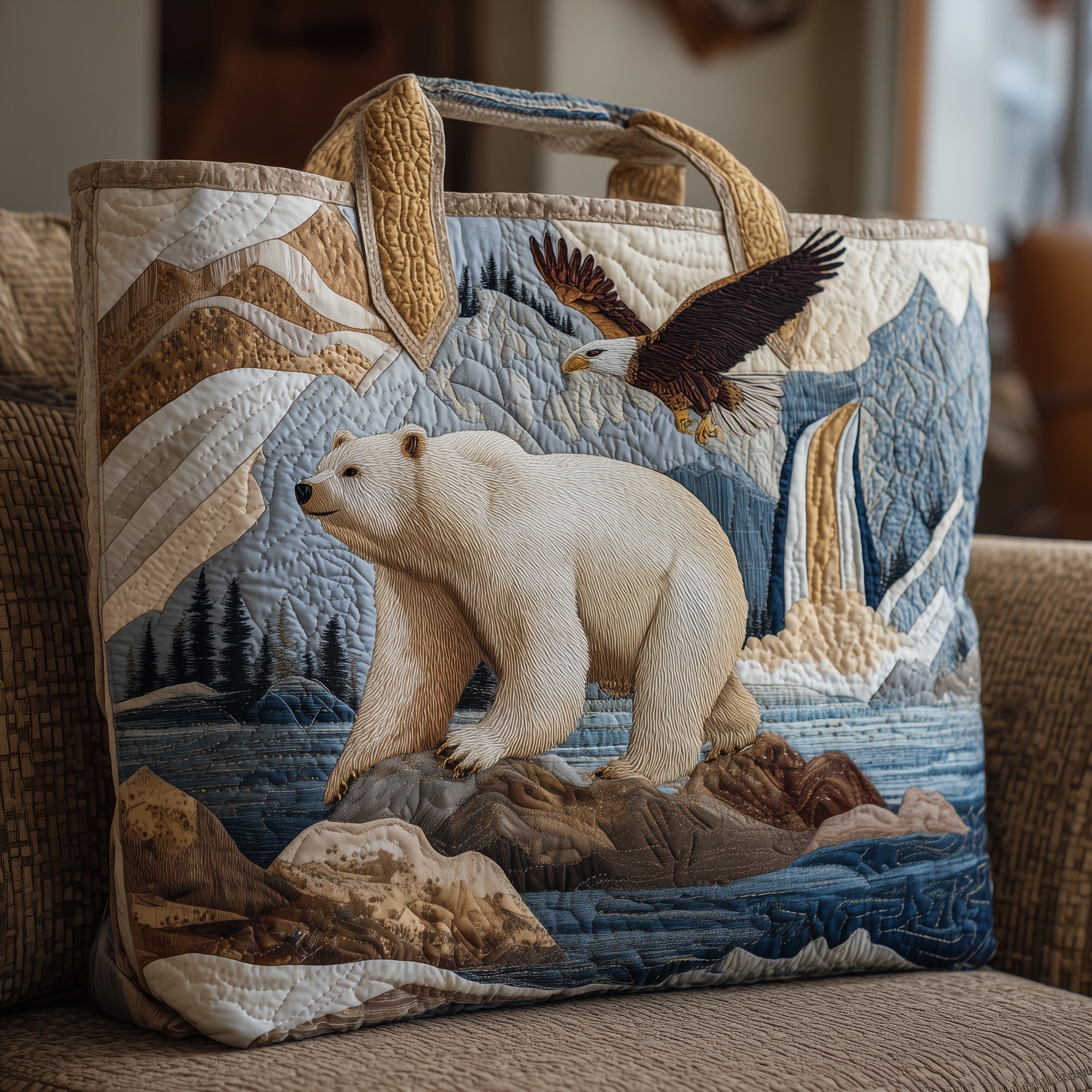 Bear Quilted Tote Bag GFTONT2019