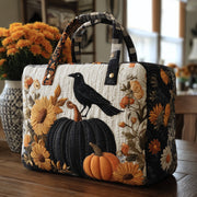 Raven Pumpkin Quilted Tote Bag GFTONT2022