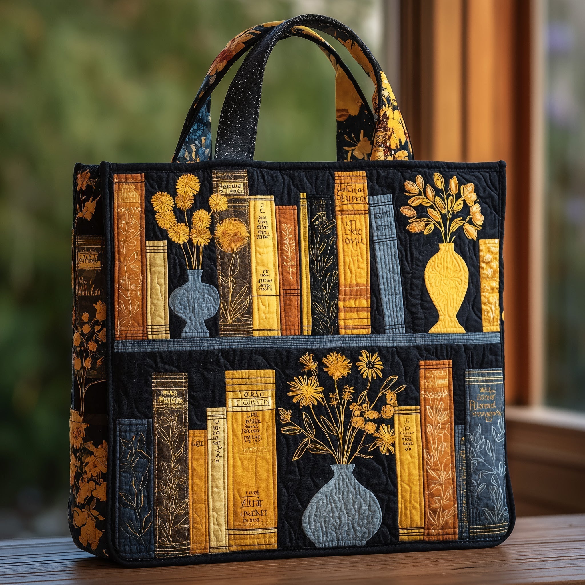 Charming Library Quilted Tote Bag GFTONT2067