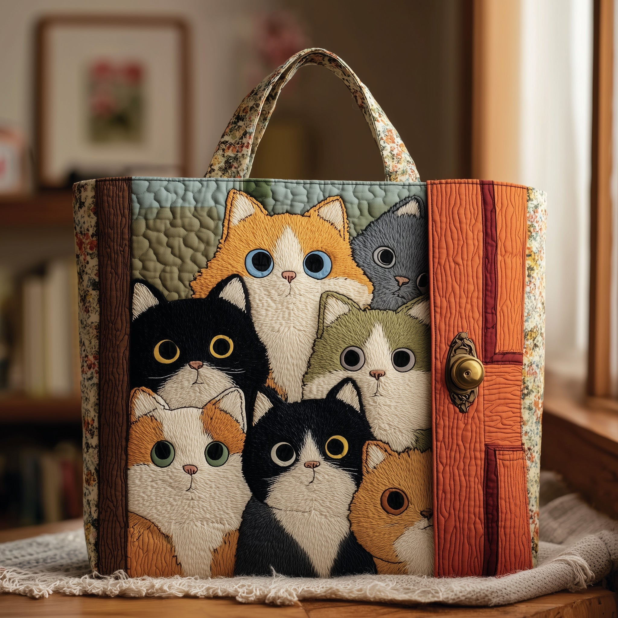 House of Cats Quilted Tote Bag GFTONT2120