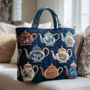 Vintage Teapot Quilted Tote Bag GFTONT2132