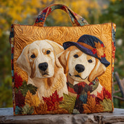 Autumn Golden Retriever Quilted Tote Bag GFTONT2300