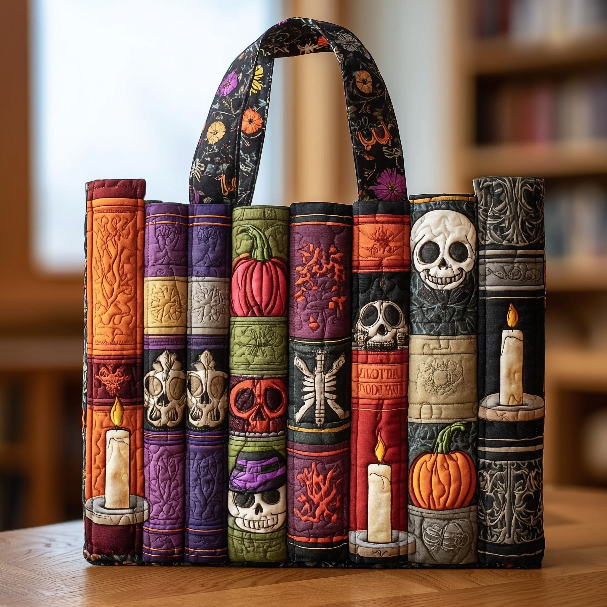 Spooky Books Quilted Tote Bag GFTONT2375