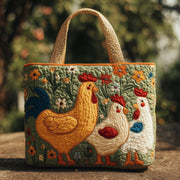 Chirping Chickens Quilted Tote Bag GFTONT2481