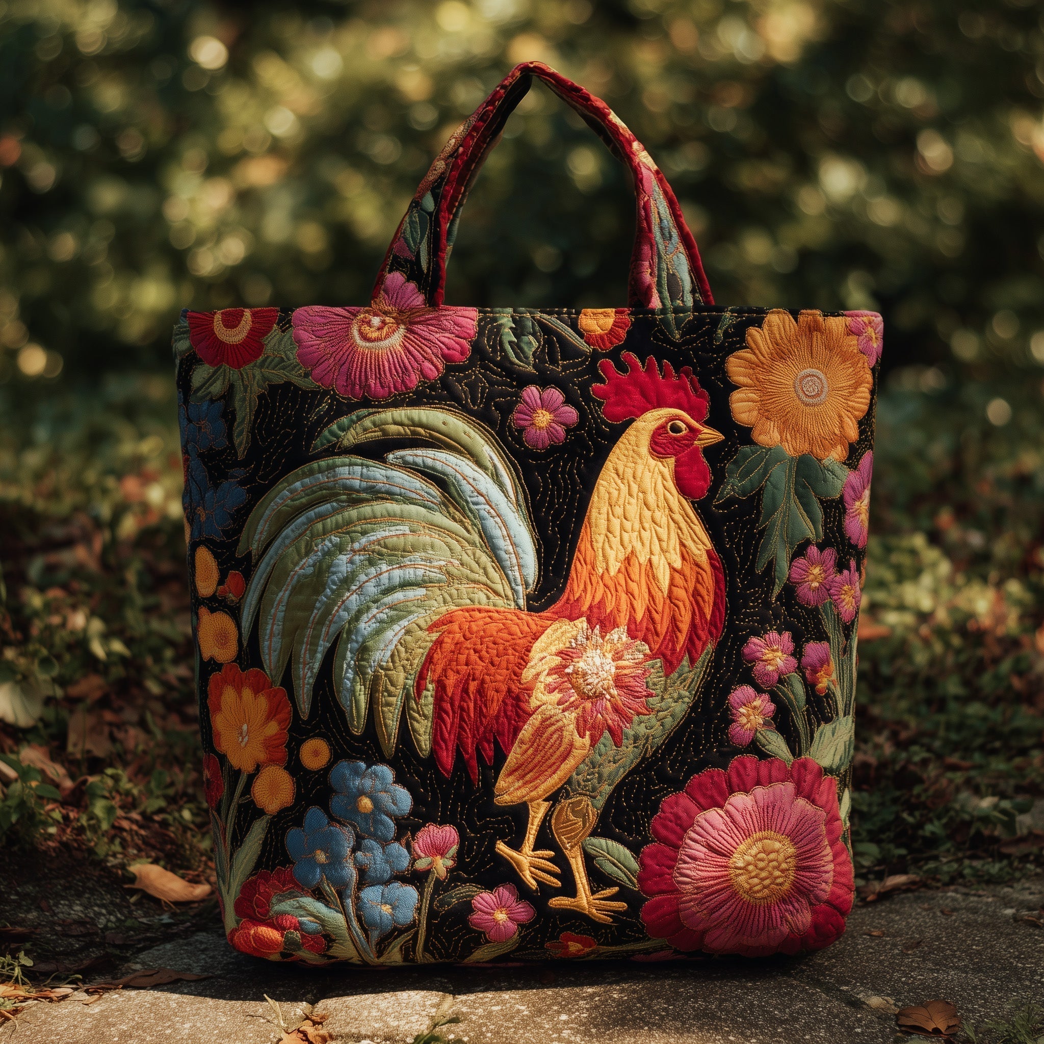 Chickens Quilted Tote Bag GFTONT2487