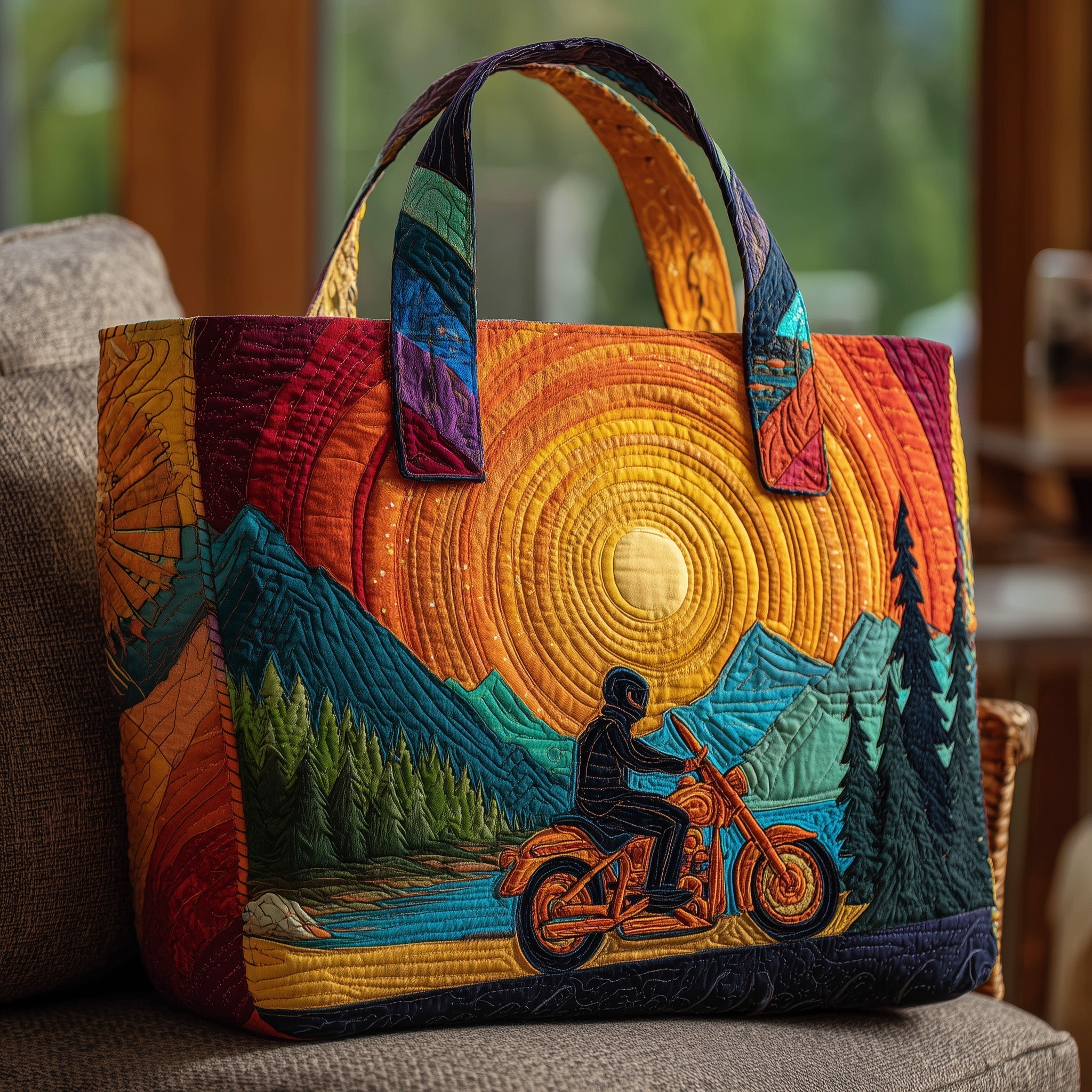 Sunset Ride Quilted Tote Bag GFTONT2520