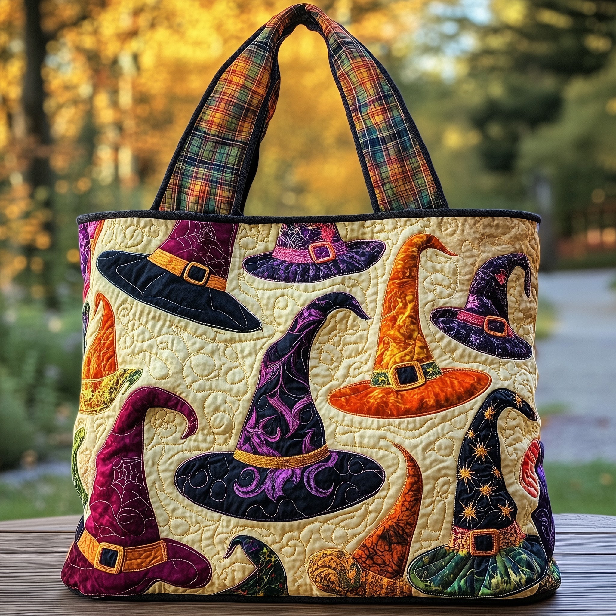 Witch Hat Quilted Tote Bag GFTONT3052