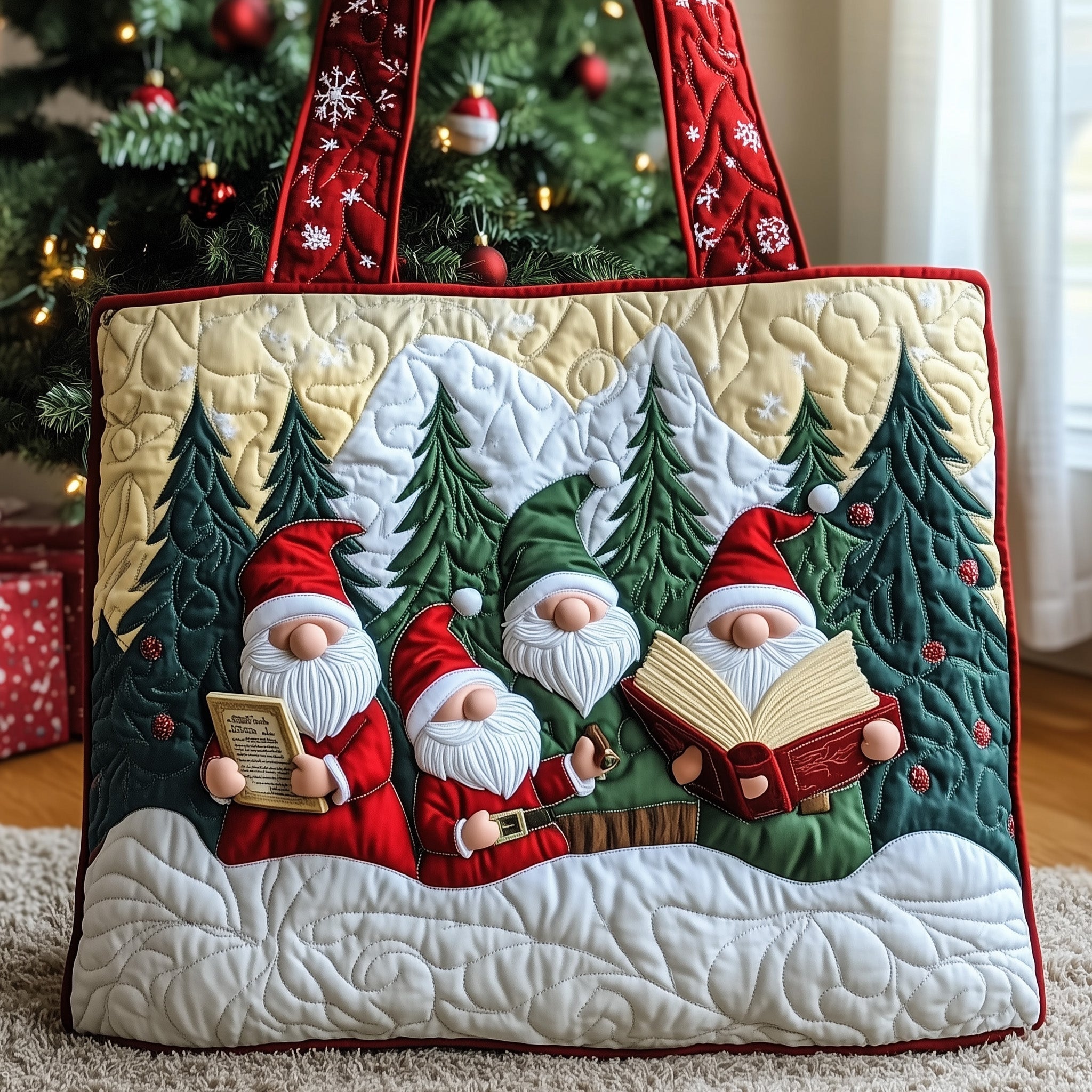 Winter Gnome Quilted Tote Bag GFTONT3331