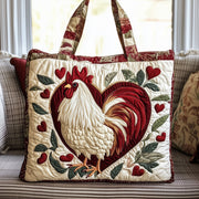 Rustic Chickens Quilted Tote Bag GFTONT3378