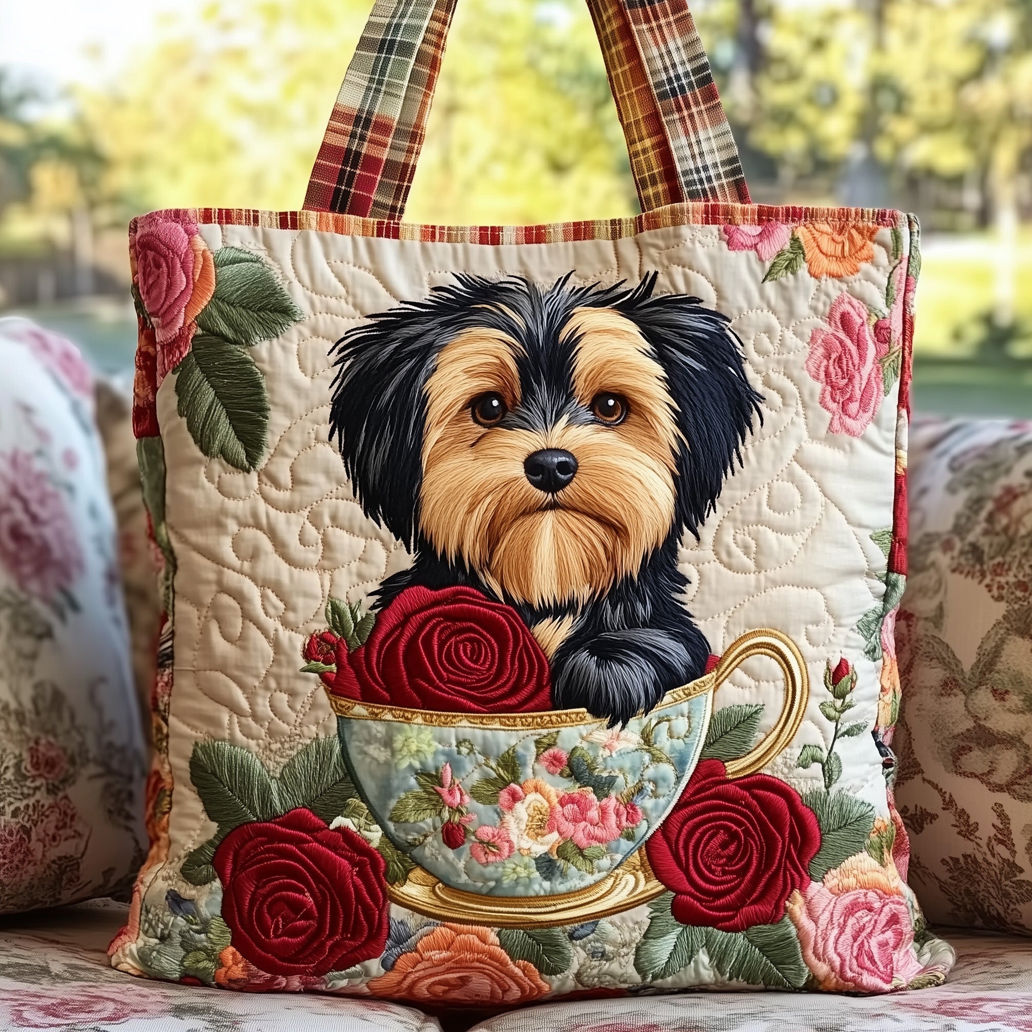 Yorkshire Teatime Quilted Tote Bag GFTONT3385